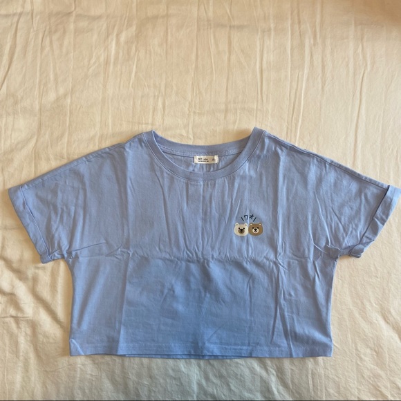 NWOT NET Bear Cropped Shirt - Picture 2 of 4